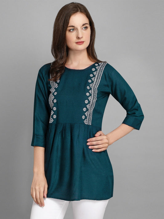 Women's fancy tunique with digital print