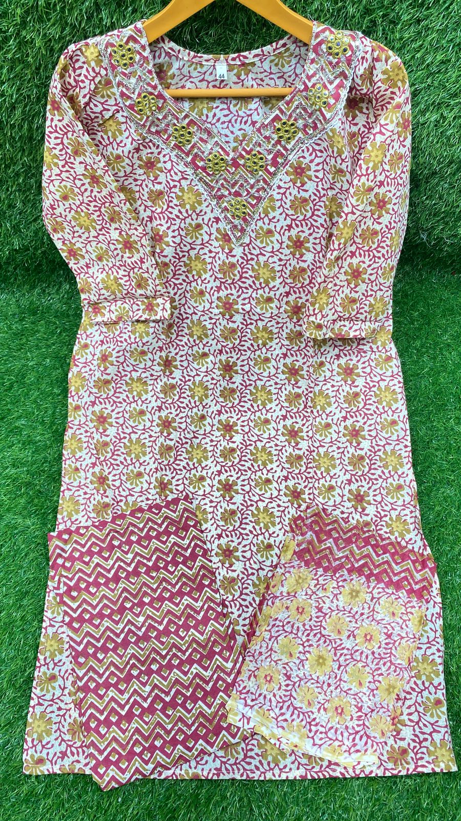 Jaipuri cotton  Work 3 pcs