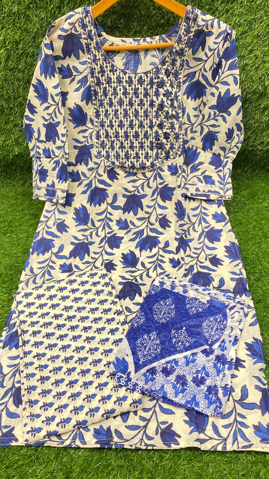 Jaipuri cotton  Work 3 pcs