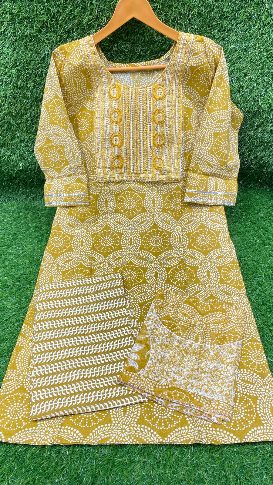 Jaipuri cotton  Work 3 pcs