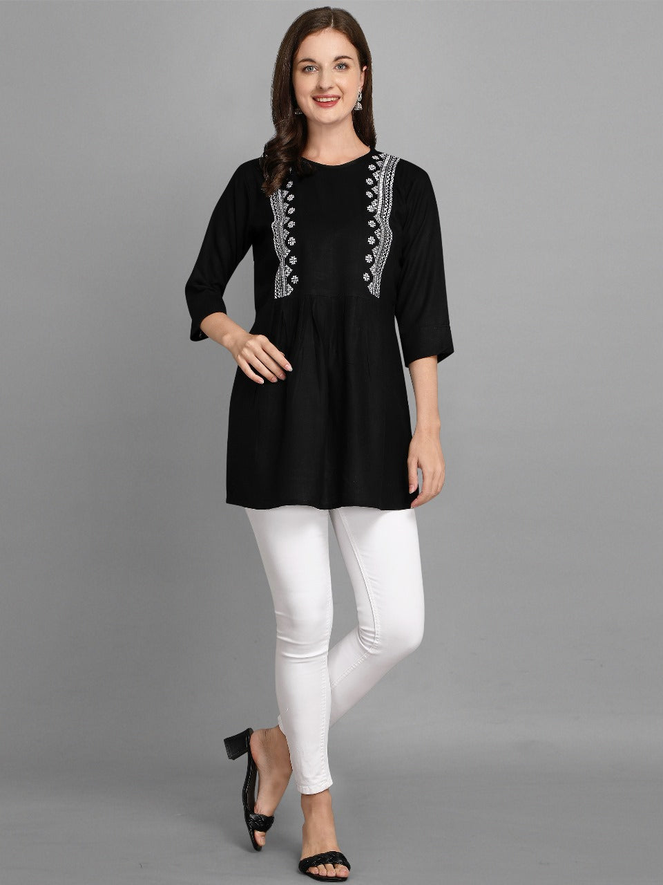 Women's fancy tunique with digital print