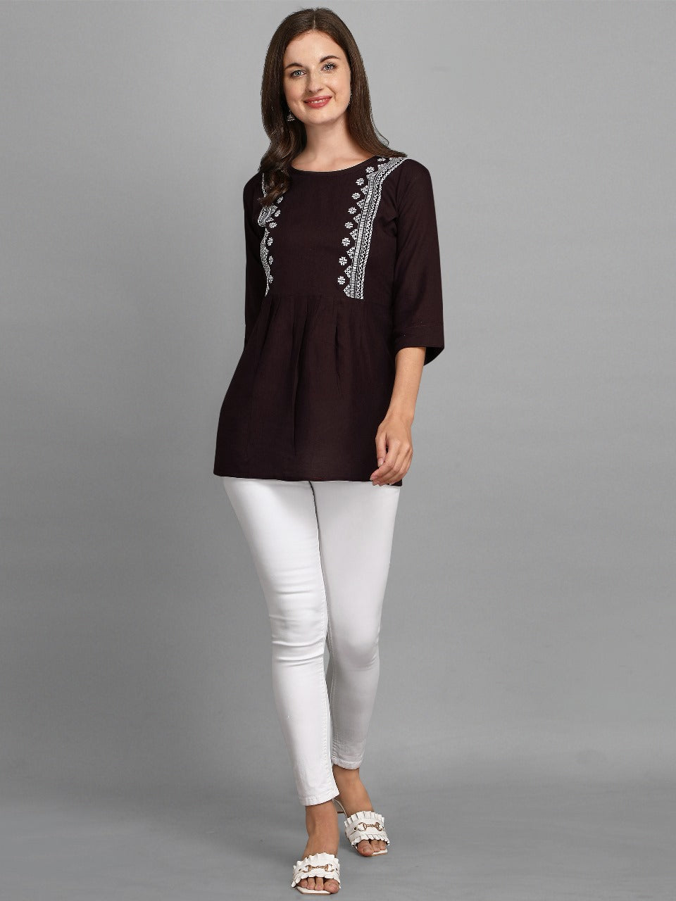 Women's fancy tunique with digital print