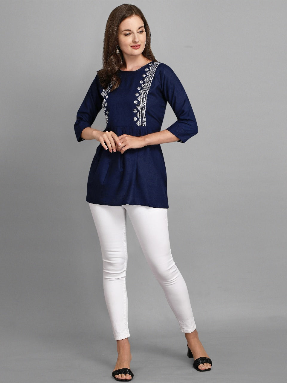 Women's fancy tunique with digital print