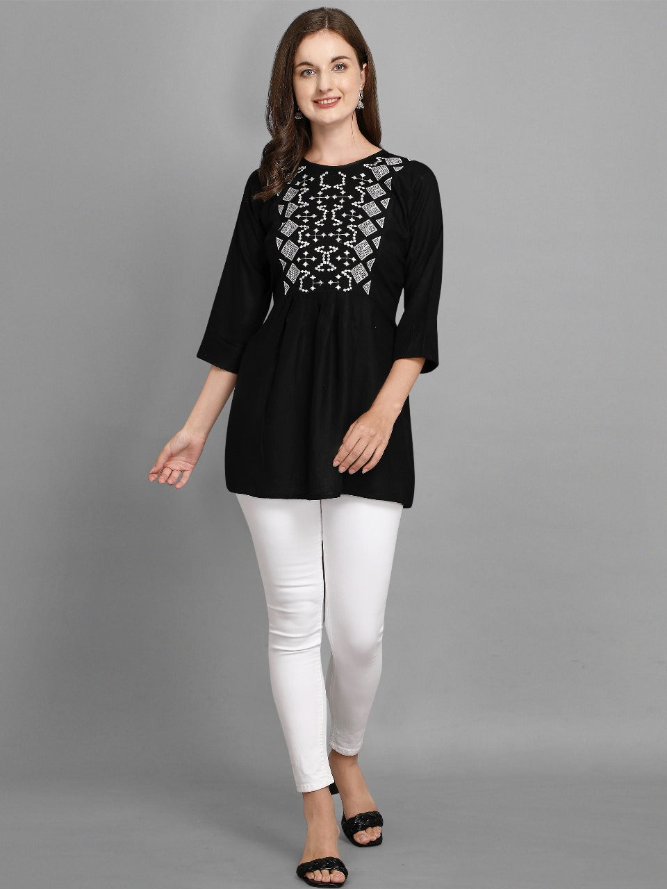 Women's fancy tunique with digital print