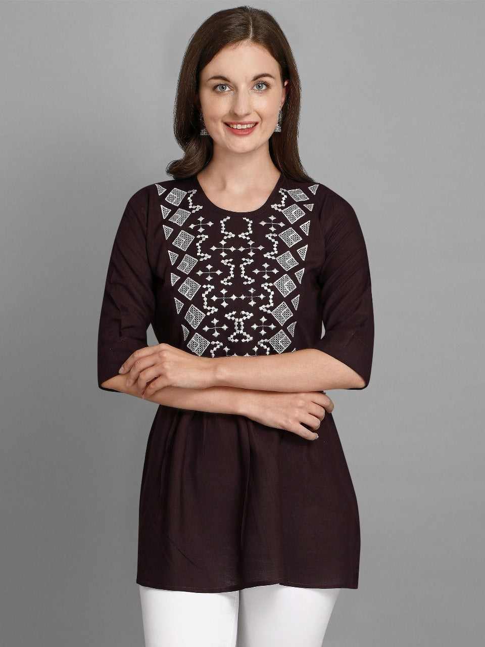 Women's fancy tunique with digital print