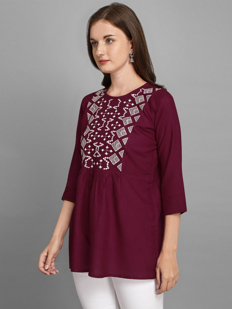 Women's fancy tunique with digital print