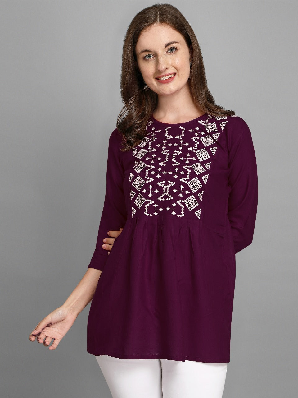 Women's fancy tunique with digital print