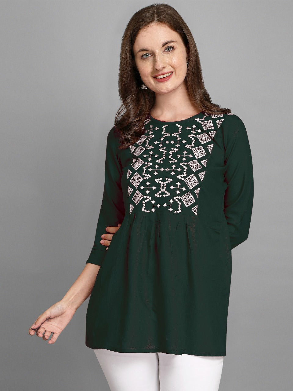 Women's fancy tunique with digital print