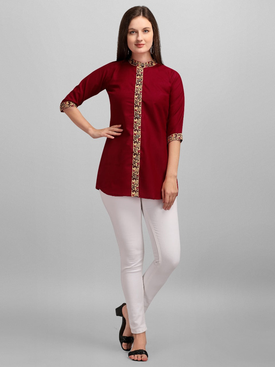 Women's fancy tunique with digital print